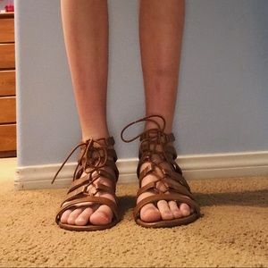 Brown Sandals with Wedge